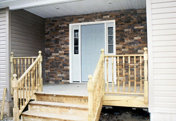 Deck and Stone Walling